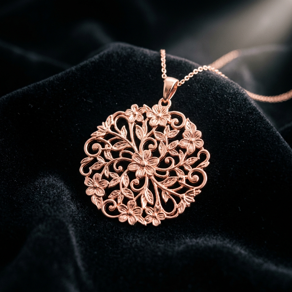 Floral Filigree Pendant